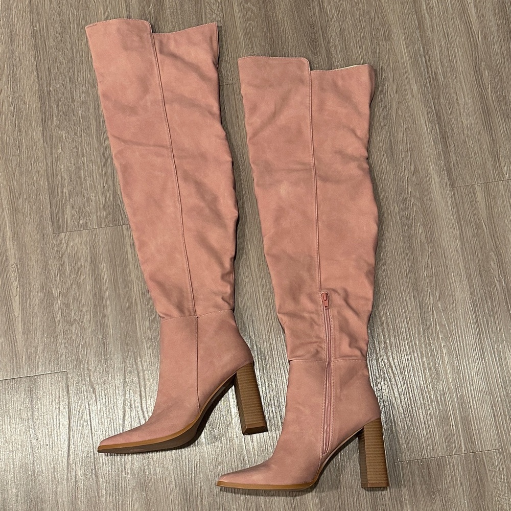 So Me Blush Over-the-Knee Boots